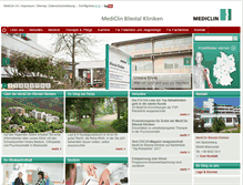 Tablet Screenshot of bliestal-kliniken.de
